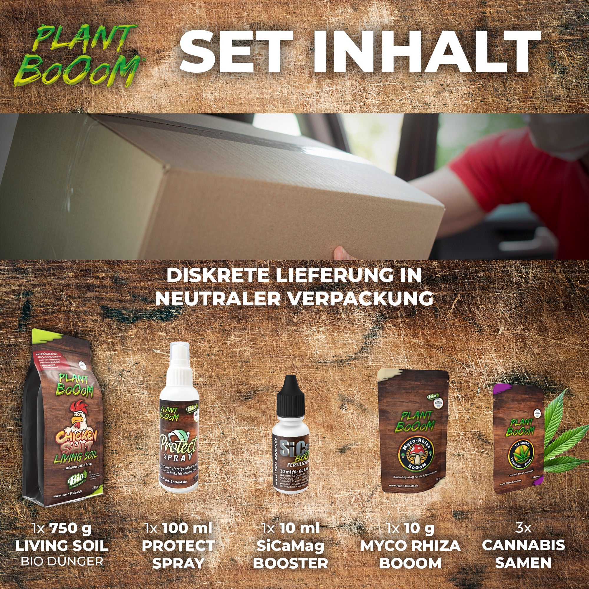 Plant BoOom Cannabis Starter-Set inkl 3 Fem. Seeds