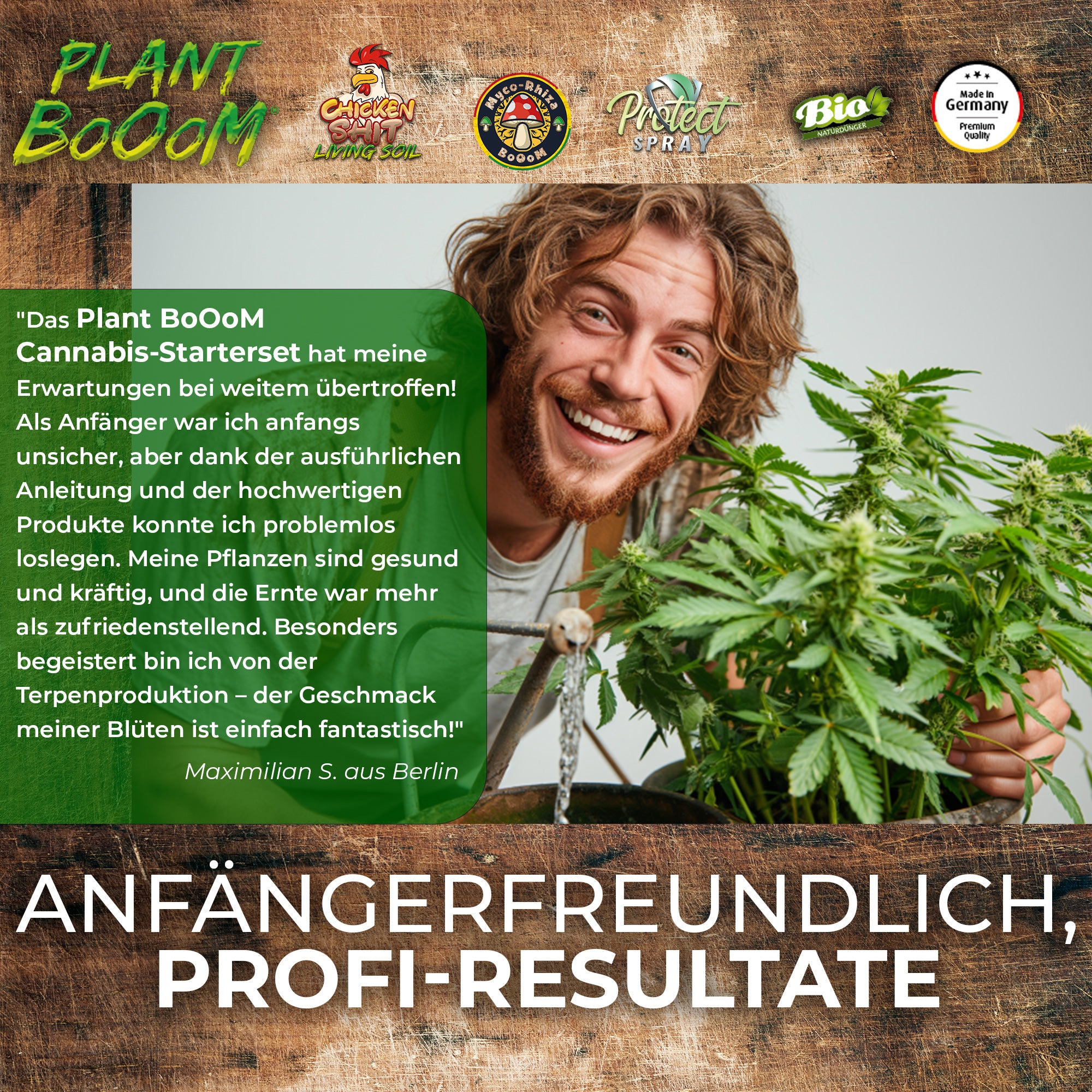 Plant BoOom Cannabis Starter-Set inkl 3 Fem. Seeds